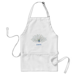 Avental Aprons de Nome de Peacock Personalizado