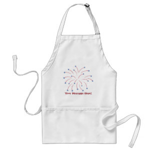 Avental Aprons Patrióticos do Red Blue Star