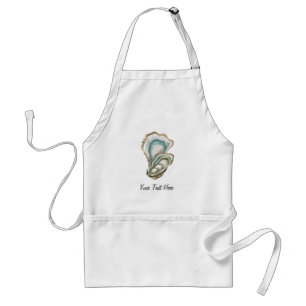 Avental Aquarela Moderna Náutica Ostra Personalizada