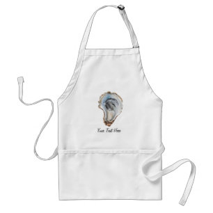 Avental Aquarela Náutica de Moda Ostra Personalizada