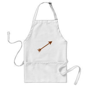 Avental Arrow Brown 35° O MUSEUM Zazzle Dons