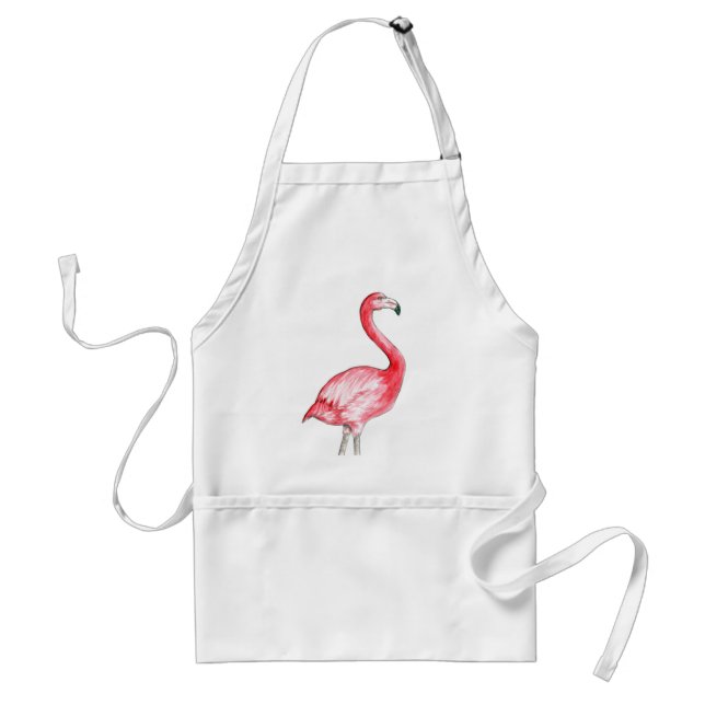 Avental Arte do flamingo (Frente)