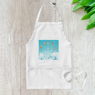 Avental Arte espacial turística do lançamento de navios de