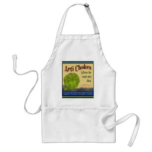 Avental Artichoke Vintage Label CHURRASCO Arte Apron