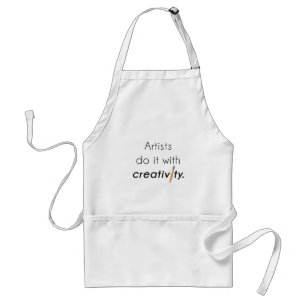 Avental Artistas fazem isso com criatividade
