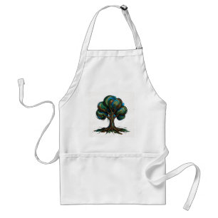 Avental Árvore abstrata arte divertida