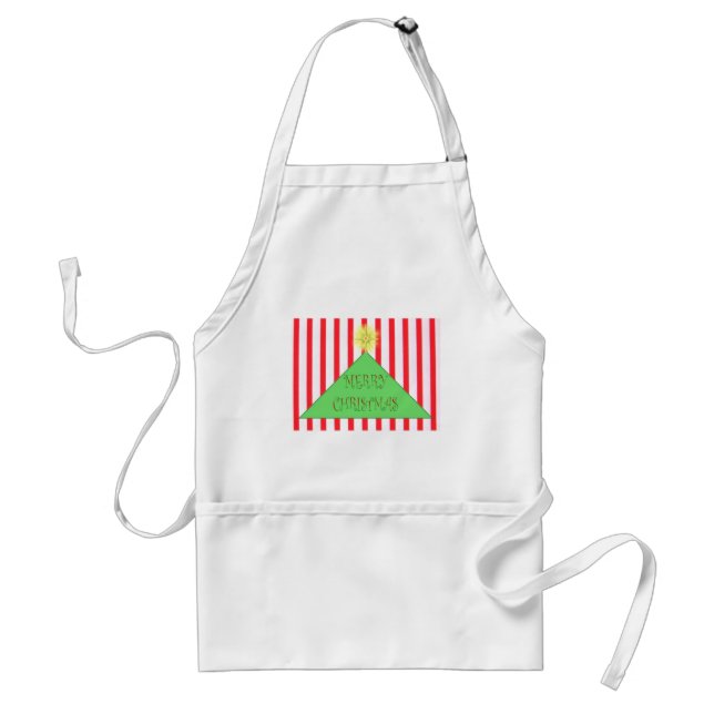 Avental Árvore de Natal Feliz (Frente)
