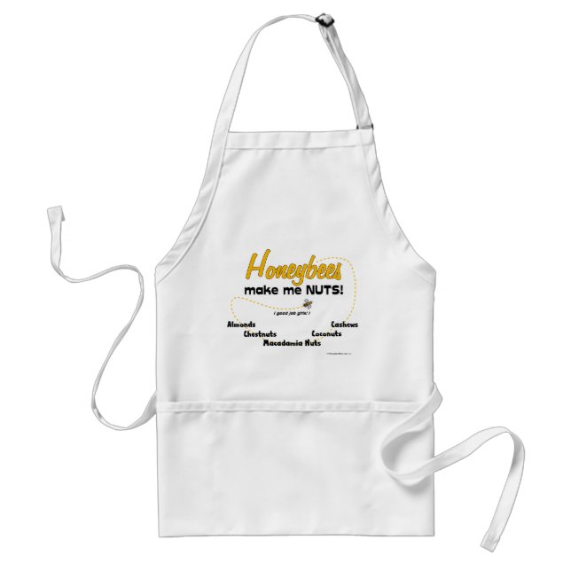 Avental As abelhas me fazem LOUCOS! - Apron (Frente)