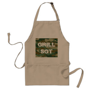 Avental Aterro de CHURRASCO Sargento Grill com camuflagem