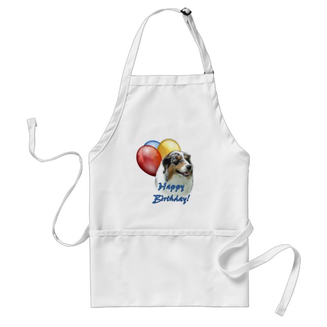 Avental Aussie Happy Birthday Balloons (Frente)