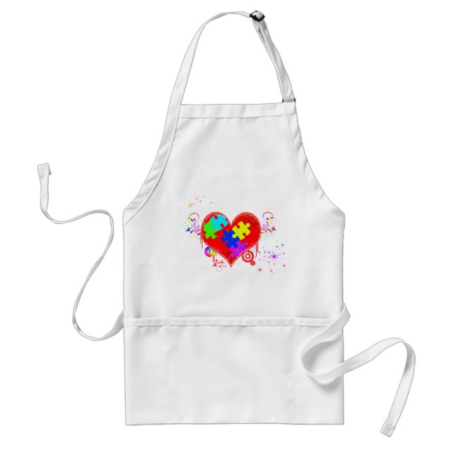 Avental Autism Shining Heart (Frente)