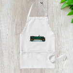Avental Automóvel Clássico de Carro vintage Verde Antigo<br><div class="desc">Cozinhe em estilo com este avental retrorverde do carro vintage, com uma ilustração clássica de automóvel aberto. Perfeito para entusiastas de carros, colecionadores e amantes de veículos antigos, este avental adiciona um toque nostálgico à sua cozinha ou configuração de churrasco. Produzido a partir de tecidos duráveis e de alta qualidade,...</div>