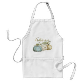 Avental Autumn Blue Pumpkin Apron
