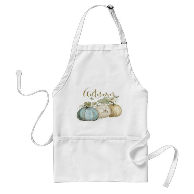 Avental Autumn Blue Pumpkin Apron (Frente)