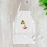 Avental Aviso de Cone de Tráfego de Precaução<br><div class="desc">Um sinal de precaução para um cone de tráfego. Esta design parece realmente eficaz nestes Apron</div>