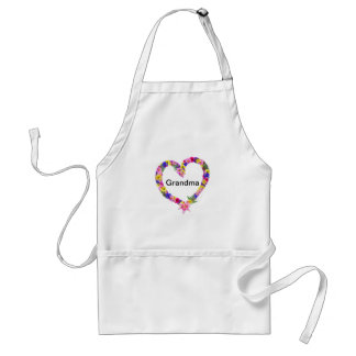 Avental Avó Floral Heart Apron