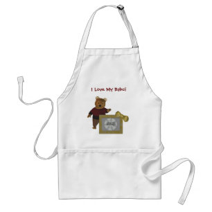 Avental Avó Polonesa De Urso Bonito Eu Amo Babci Apron