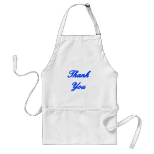 Avental Azul Azul, Obrigado Design O MUSEUM Zazzle Gifts