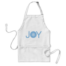 Avental Azul Joy Natal Apron