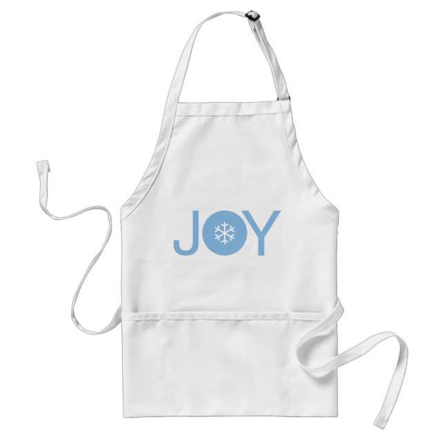 Avental Azul Joy Natal Apron (Frente)