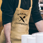 Avental Baking Champion Monogrammed Bakers Apron<br><div class="desc">Todos os campeões vestem o melhor avental da cozinha. Adicione suas iniciais a esta.</div>