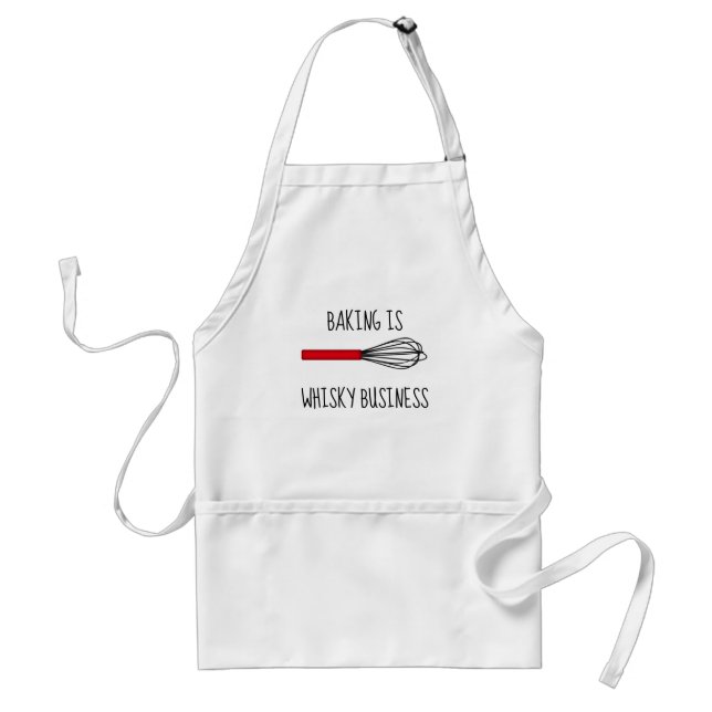 Avental Baking é Whisky Business Adult Apron (Frente)