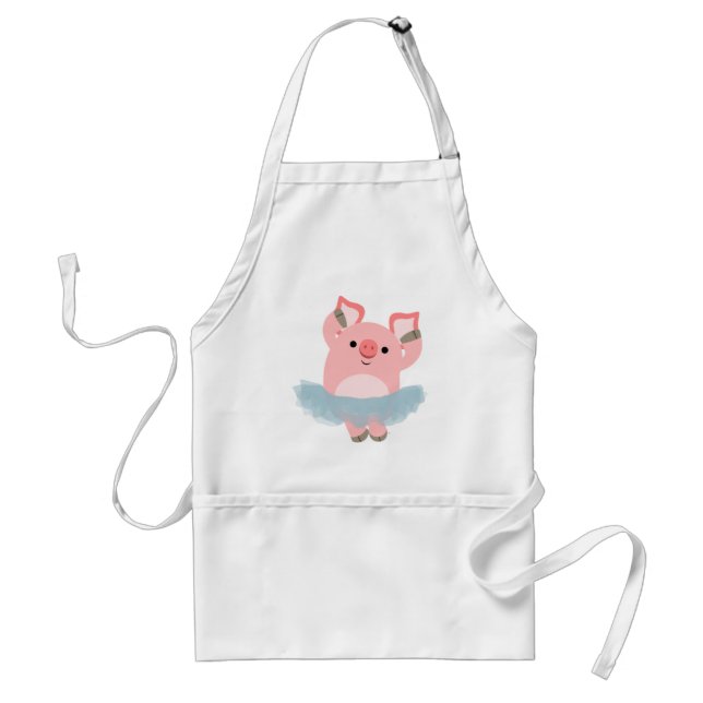 Avental Ballerina Pig Apron - Cartoon (Frente)