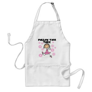 Avental Ballerina Siga Seus Dedos Camisetas e Presentes
