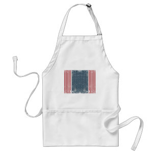 Avental bandeira americana vertical