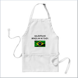 Avental Bandeira Brasileira Azul Verde e Amarela Personali