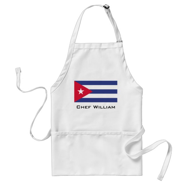 Avental Bandeira Clássica de Cuba (Frente)