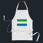 Avental Bandeira da Serra Leoa<br><div class="desc">Bandeira patriótica da Serra Leoa.</div>