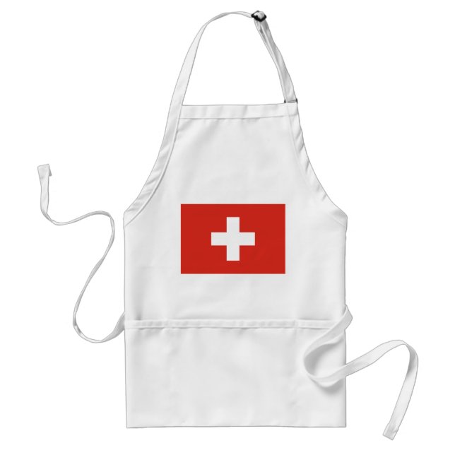 Avental Bandeira da Suíça (Frente)
