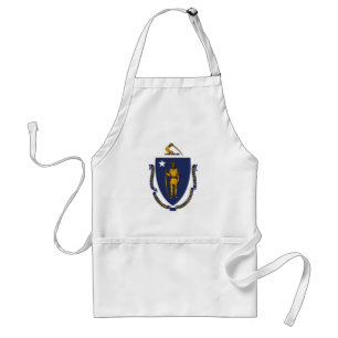 Avental Bandeira de Massachusetts