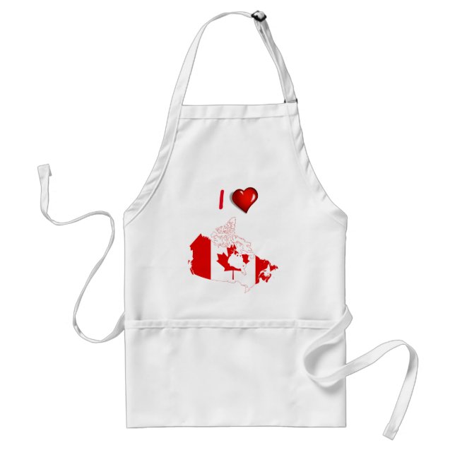 Avental Bandeira de país canadense (Frente)