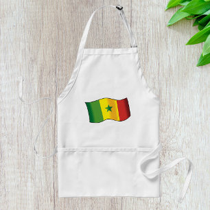 Avental Bandeira do Senegal Orgulho Senegalês Verde Amarel