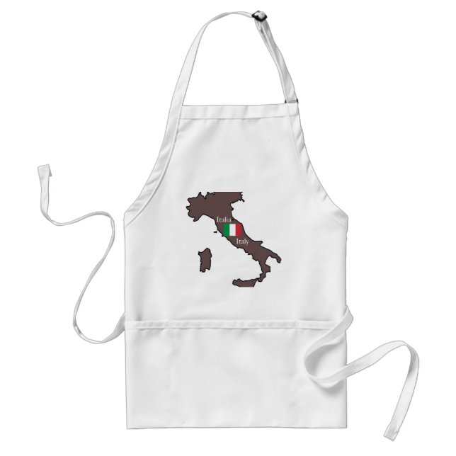 Avental Bandeira e mapa de Italia (Frente)