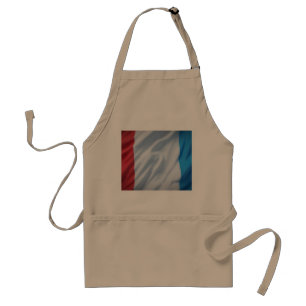 Avental Bandeira Francesa no Fundo Khaki - Impressão Apron