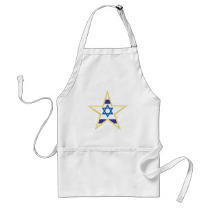 Avental Bandeira Israelense Estrela de Davi com Recorte Do