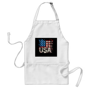Avental Bandeira Retro-Americana EUA 4 de julho