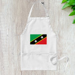 Avental Bandeira rua Kitts E Nevis<br><div class="desc">A bandeira nacional de Kitts e Nevis Ruas. Apresentando cores verdes, vermelhas, pretas e amarelas com duas estrelas brancas. Mostre seu amor por este lugar colocando-o em uma variedade de produtos zazzle ou comprar como presente.</div>
