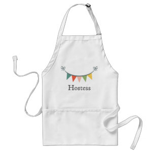 Avental Banner Personalizado de Bunting Hostess Apron