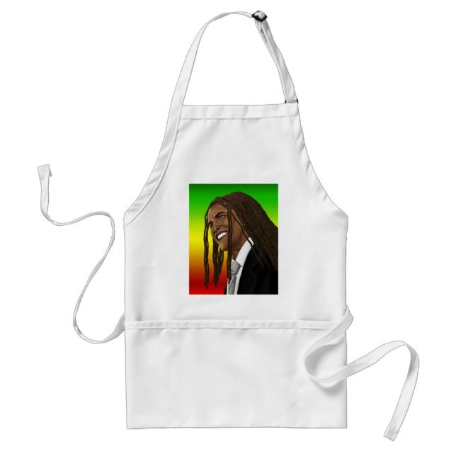 Avental Barack Obama vai estilo da reggae de Rasta (Frente)