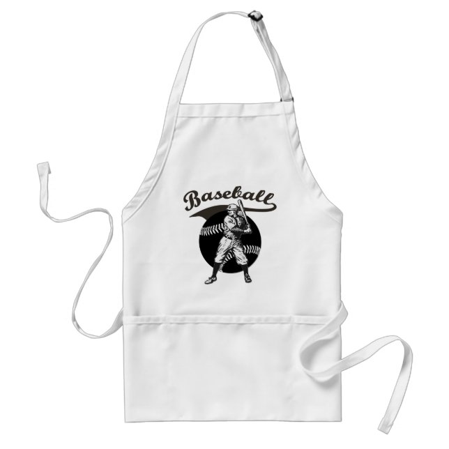 Avental Baseball:Adulto Vintage Apron (Frente)