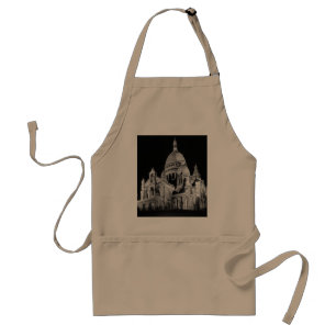 Avental Basílica de Sacré Coeur vintage França Paris