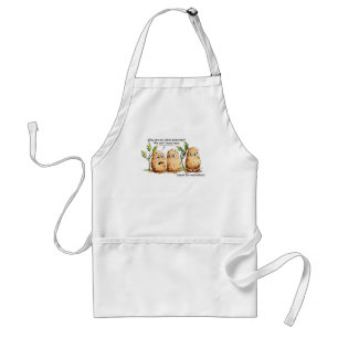 Avental Batatas de batata grisalha