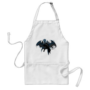 Avental Batman Gotham City Paint Drip Graphic