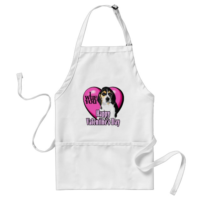 Avental Beagle I Wuf You (Frente)