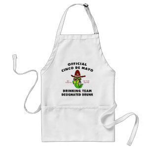 Avental Bebado designado Mayo de Cinco de