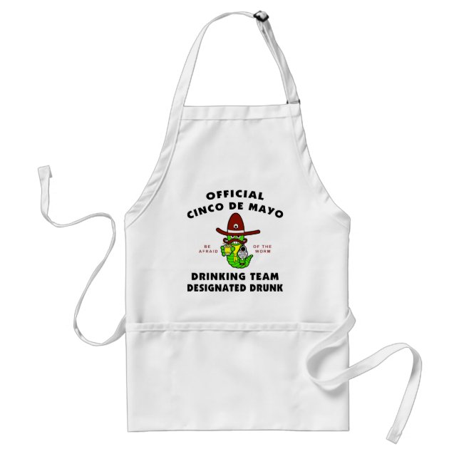 Avental Bebado designado Mayo de Cinco de (Frente)